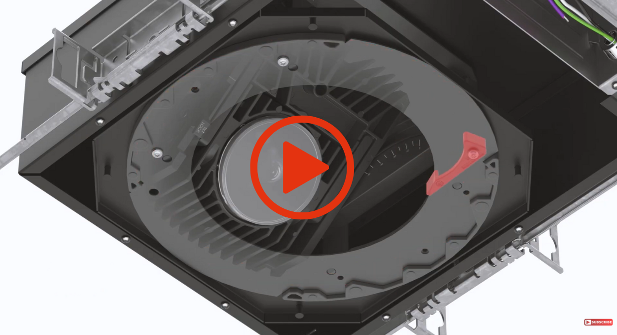 IVO-Adjustable-Downlight-Installation Video-Thumbnail-with-play-button